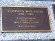 Photo of headstones/thumb_Veronica May Potts nee McLennan d 1995 mem plaque Fawkner cem Vic